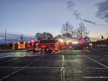 Lower Macungie Fire Departmen Tower 81, Tanker 1 and Engine 80