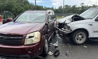 Crash Causes Lane Closures at Busy Intersection