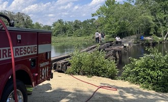 Quick Response Contained Bridge Fire Near Reliance Avenue
