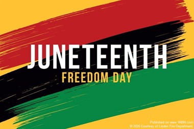 Linden Fire Department Recognizes Juneteenth