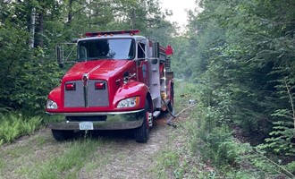 Newbury Firefighters Contain Brush Fire Off Morse Lane