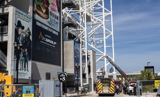 Fire at Jacksonville Football Stadium