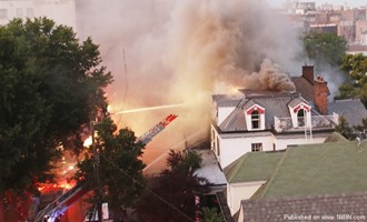 Five Alarm Blaze Injures Firefighters