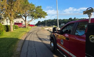 Essex Fire Department Assists Grounded Boat Near Cranes Beach