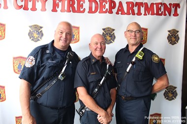 Jersey City Captain Steve Choffey, 2nd Battalion Chief Joe Vallo & Captain Dom Vallo