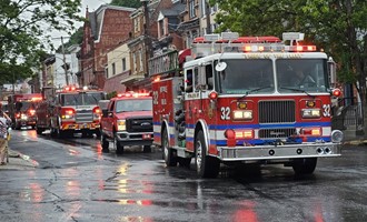 Pottsville Fire Equipment In The Pottsville America 250th Anniversary Parade