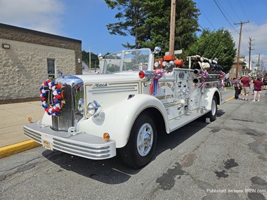 West End Fire Company of Mahanoy City 1950 Mack L model Pumper