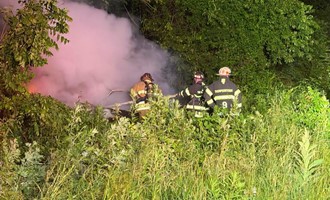 Squad 6 Supports Thompsontown at Overnight Crash Fire