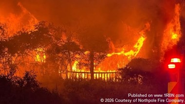 Engine 2 and Tanker 1 Support Third-Alarm Fire Operations