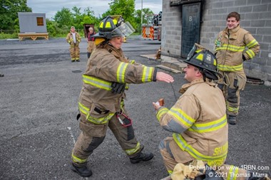 Firefighter Proposes During Drill in Elsmere