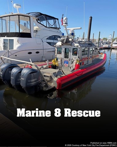 Marine 8 Crew Saves Person in Distress Near Hoffman Island