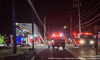 Mutual Aid Crews Responded to White Oak Commercial Fire