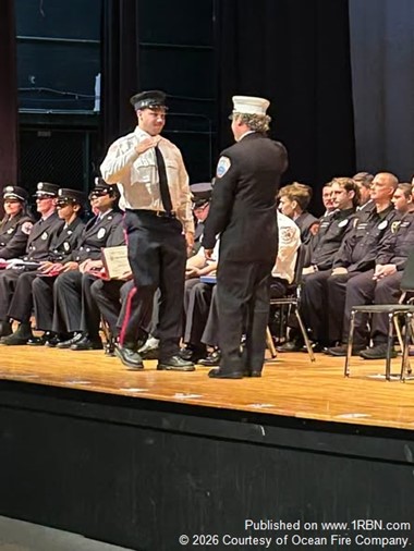 Ocean Fire Company Welcomes Three New Firefighters