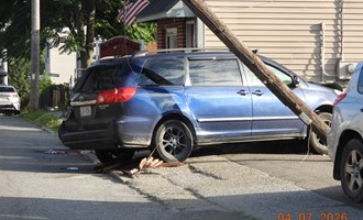 Vehicle into pole