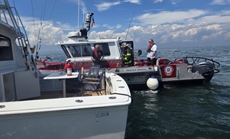 Boat Fire Quickly Brought Under Control on Long Island Sound