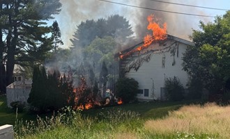 Attic Fire in Lewiston Home Quickly Brought Under Control