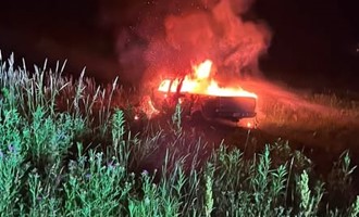 Fully Involved Pickup Fire Extinguished Off VT Route 101