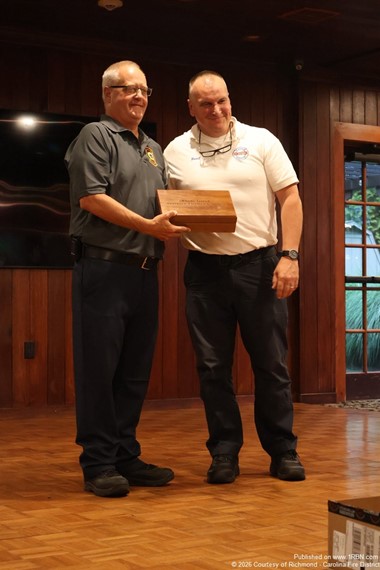 Richmond-Carolina Fire District Reappointed Chief Scott Barber