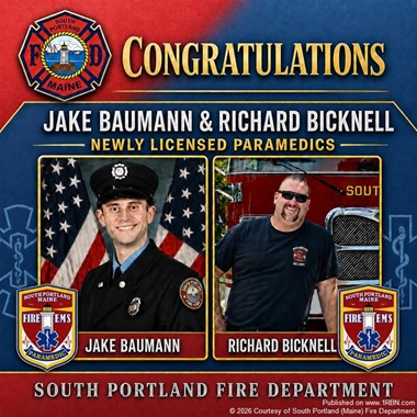 Jake Baumann and Richard Bicknell Earn Paramedic Licenses