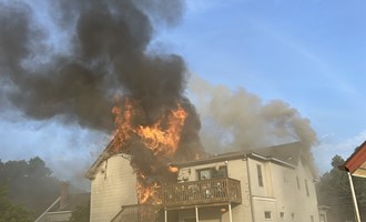 Multiple Departments Battle Intense House Fire in Colchester