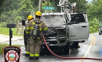 Hinesburg Firefighters Quickly Extinguish Vehicle Fire