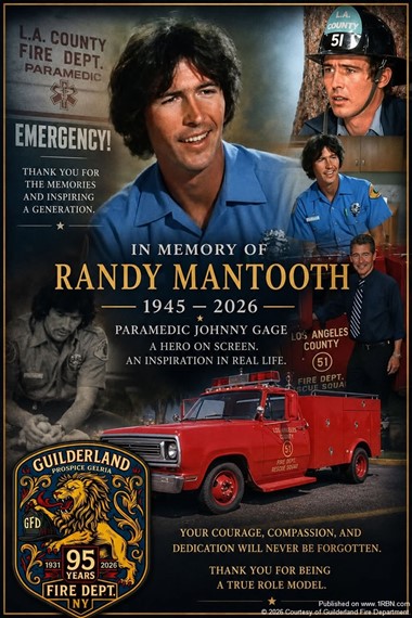 Randy Mantooth Remembered by Guilderland Fire Department