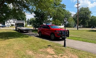 Wayne Firefighters Respond After Van Enters Stream