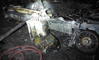 Firefighters Extinguish Fully Involved Trailer Fire on Riverside Drive