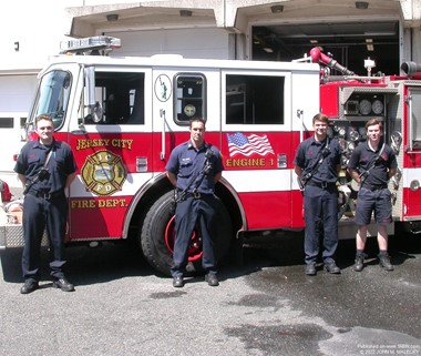Members of Jersey City’s reorganized Engine 1