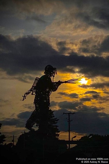 Magnolia Fire Department unveils Firefighting Sculpture