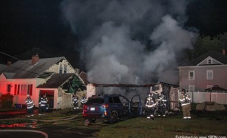 Fast Action by Nashua Crews Stops Garage Fire From Spreading