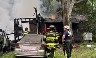 Eastampton Fire-Rescue Dept. Battles Dwelling Fire in Remote Area with Help from Surrounding Departments