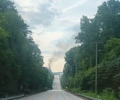 Fully Involved Vehicle Fire Extinguished at Wilkins Township Shopping Center