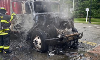 Firefighters and HazMat Team Responded to Vehicle Blaze