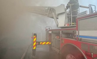 Five Master Streams Used at East Farmingdale Fire