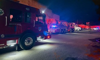 Mutual Aid Response Contained Hook Creek Boulevard Fire