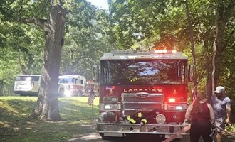 Lakeview Fire Department Responded to Park Brush Fire