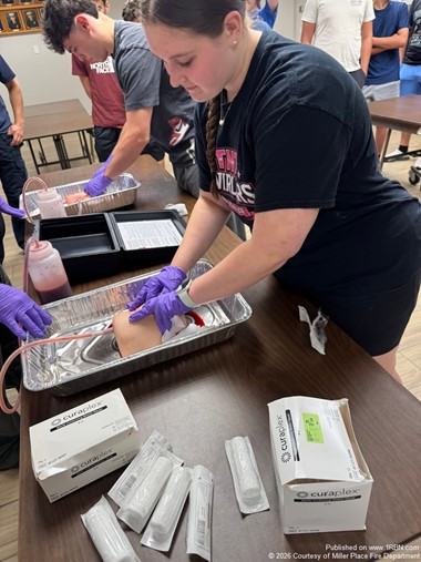 Miller Place Juniors Complete Stop the Bleed Training