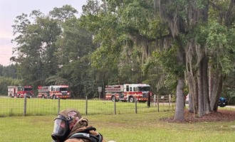 Mutual Aid Crews Assist with Structure Fire on Adams Road