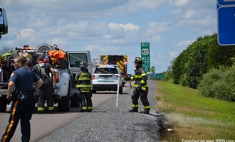 Grass Fire Westbound 422