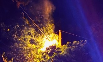 Firefighters Handle Utility Fire on Mudtown Road