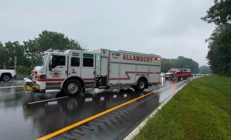 Fire and EMS Crews Assisted at I-80 West Crash