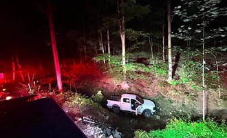 Vehicle Over Hillside Rescue Ends with Safe Patient Extrication
