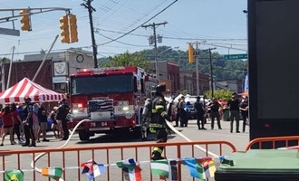 Firefighters Cleared Truck Fire and Motor Vehicle Crash