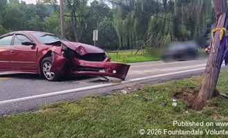 Vehicle Strikes Utility Pole Causing Local Power Outage