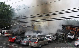 Ft Lee auto shop destroyed in blaze
