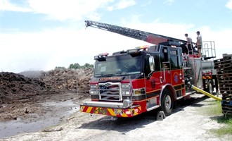 SOUTHERN MANATEE FIRE DISTRICT WRESTLES WITH MULCH PILE