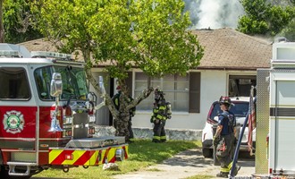 House fire in Hudson