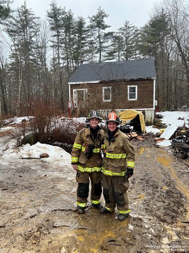 Gilmanton FD Firefighters Nick Alvaleni & Seth Boden