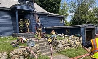 Propane Leak and House Fire Keep Gorham Running
